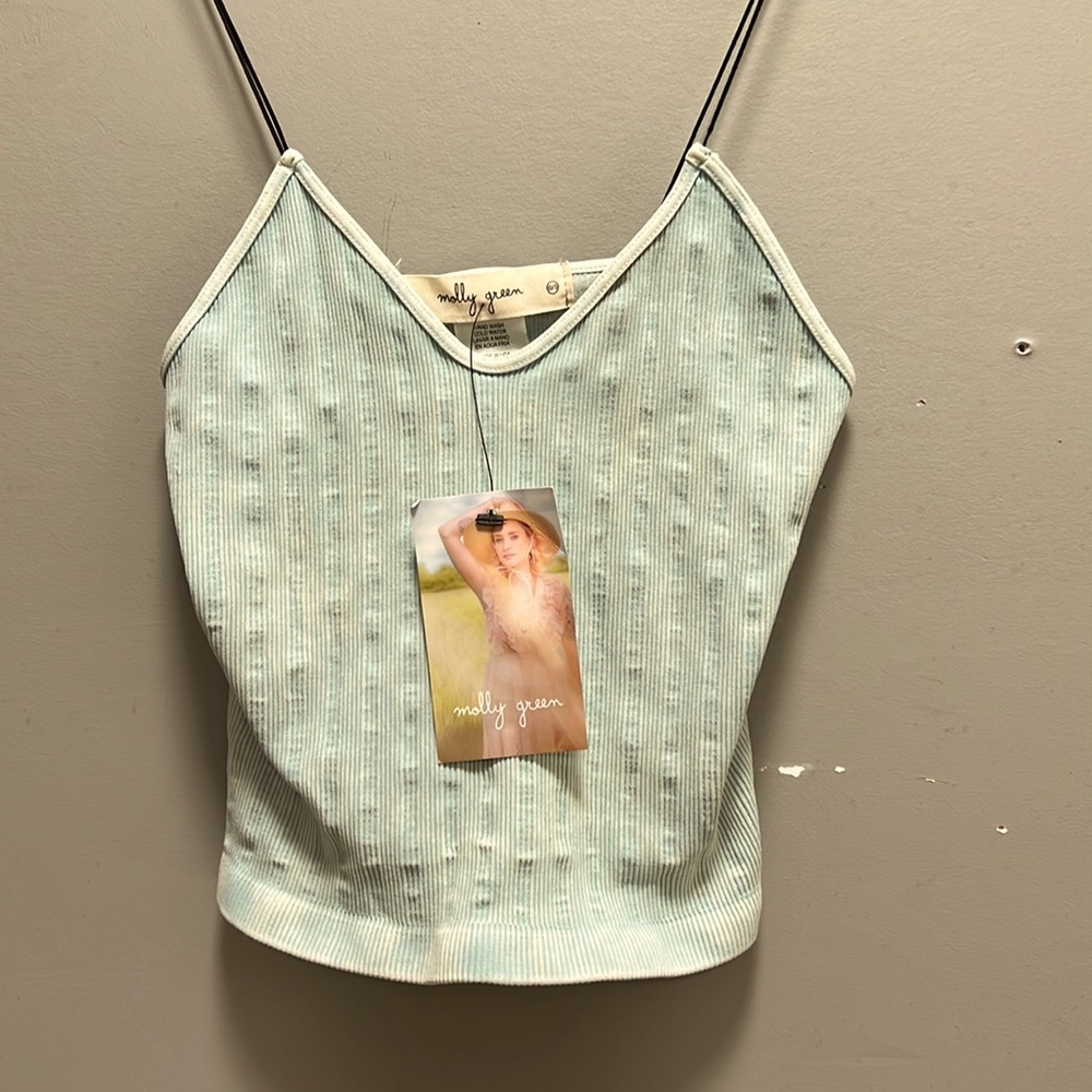 Taylor Ribbed Tank by Molly Green. O/S